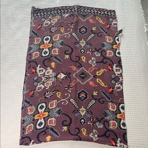 Vivante by VSA southwestern print scarf purple, black, yellow, orange